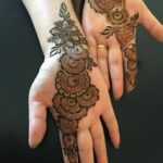 modern royal front hand mehndi'