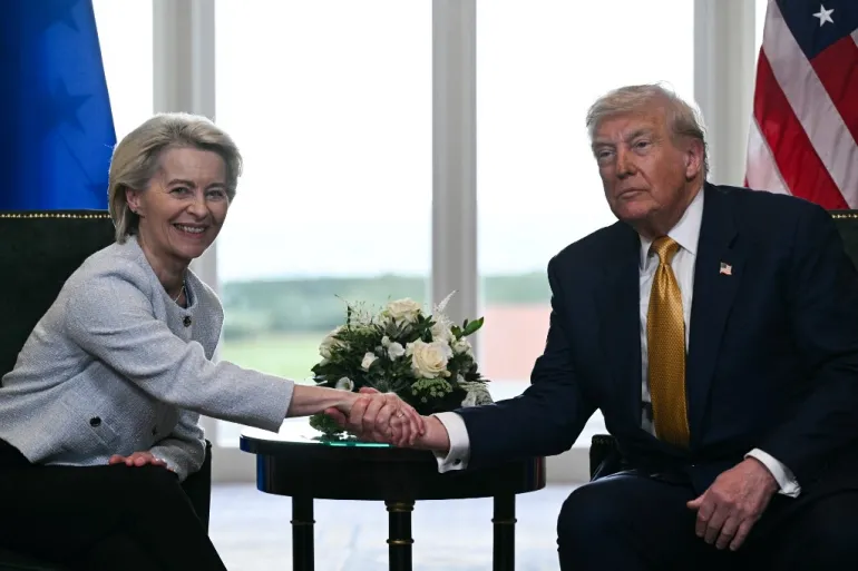 US-EU ट्रेड डील यूरोप पर 15% टैरिफ