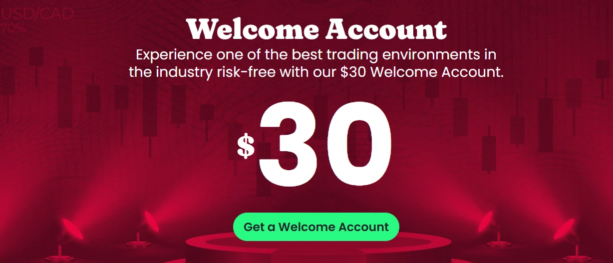 TICKMILL $30 WELCOME ACCOUNT BONUS